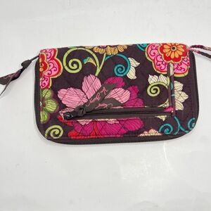 Vera Bradley Mod Floral Pink Zip Wallet Wristlet